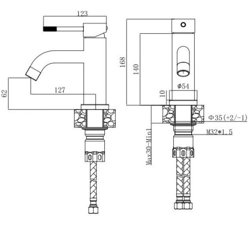 Смеситель Voda Vessel VSL26B