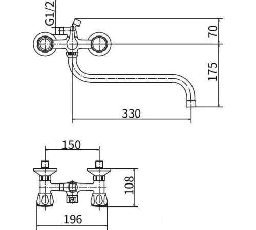 Смеситель PLstart PL2209