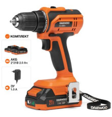 Дрель-шуруповерт Daewoo Power DAA 2122Li Set с 2-мя АКБ, кейс