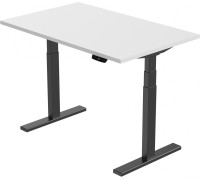 Стол Smartstol Slim 140x80x1.8 черный/белый