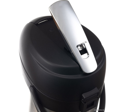 Помповый термос Stinger HP-3000H-2 3л серебристый/черный