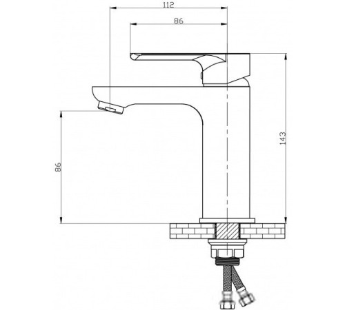 Смеситель РМС SL133-001F