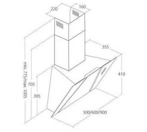 Кухонная вытяжка Akpo Cetias 60 WK-4 черный
