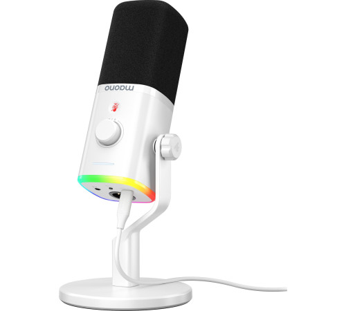 Проводной микрофон Maono PD100X белый