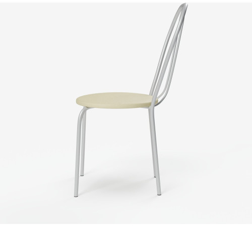 Стул Mio Tesoro Тюльпан Плюс бежевый/металлик