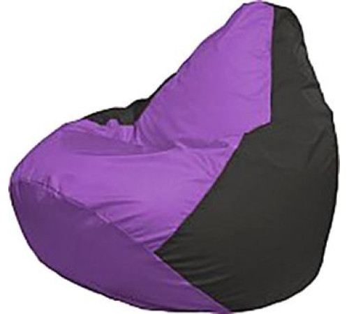 Кресло-мешок Flagman Груша Мега Super Г5.1-101 сиреневый/черный