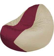 Кресло-мешок Flagman Classic К2.1-93 бежевый/бордовый