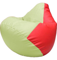 Кресло-мешок Flagman Груша Макси Г2.3-0409 светло-салатовый/красный