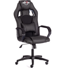 Кресло TetChair Driver иск. кожа/ткань, черный/черный