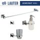 Набор аксессуаров для ванной Lauter 21SH6061 + 21SH6171 + 21SH6091 + 21SH6011 Chrome, 4 предмета