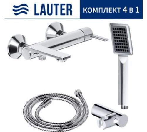 Смеситель Lauter Velvet 21СК6696С + 21СКFG80101C + 21S00103 + 21CKFS90120