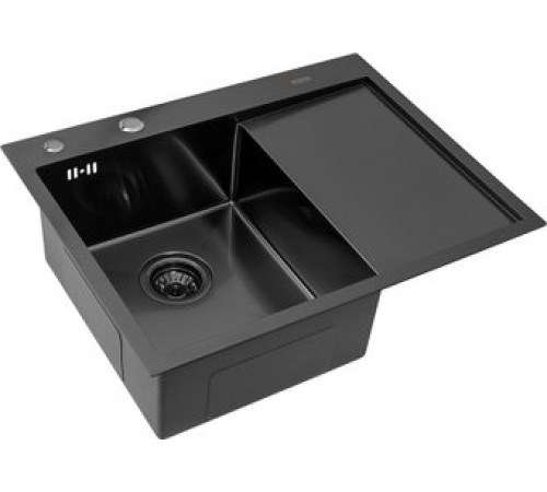Кухонная мойка ARFEKA ECO AR 650*500 L BLACK PVD NANO