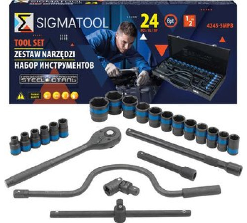 Универсальный набор инструментов Sigmatool 4245-5MPB 24 предмета