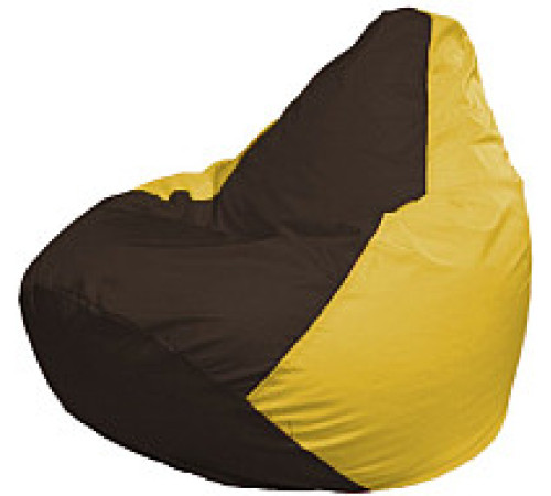 Кресло-мешок Flagman Груша Мини L Г0.1-320 коричневый/желтый