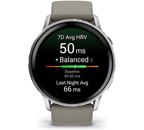 Умные часы Garmin Venu 4 45 мм серебристый/серый