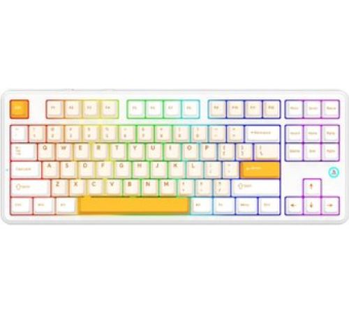 Клавиатура Ajazz AK870 V2 желтый/белый, Ajazz Daydream