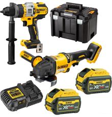 DeWalt DCK2016T2T шуруповерт, УШМ, кейс