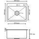 Кухонная мойка Diadonna S5050-2