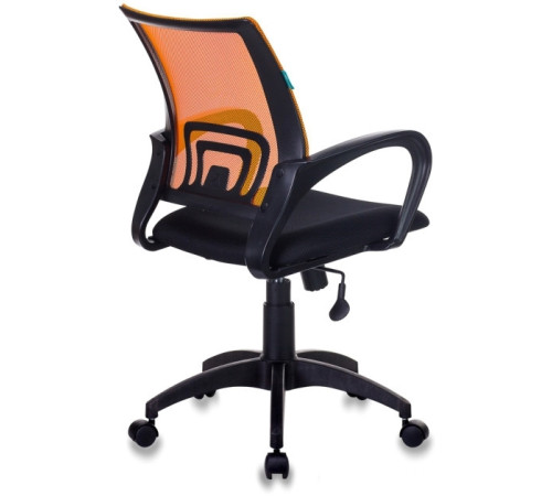 Кресло Бюрократ CH-695N/OR/TW-11 черный/оранжевый