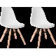 Стул Mio Tesoro Бари SC-001 2 шт, белый/дерево