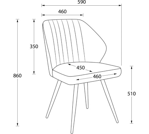 Стул Мамадома Michael-R1 360 d13 Dark Green Lux/черный