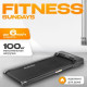 Электрическая беговая дорожка Sundays Fitness Simple Line GB-TR380 черный