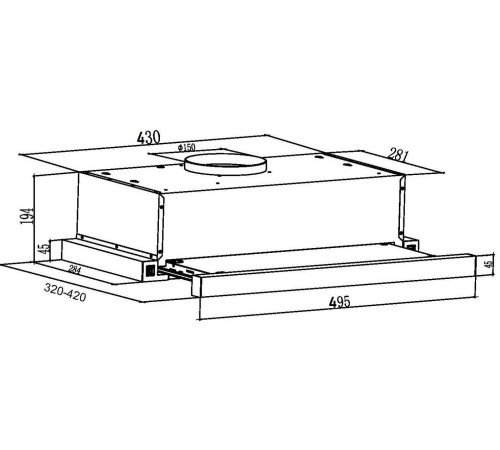 Кухонная вытяжка Schtoff TF-5250 GBK черный