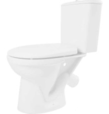 Унитаз напольный Керамин Рива белый, бачок, сиденье полипропилен, 2-режимный слив