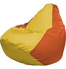 Кресло-мешок Flagman Груша Медиум Г1.1-258 жёлтый/оранжевый