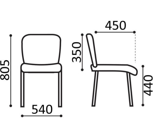 Офисный стул Brabix Iso CF-005 ткань, черный