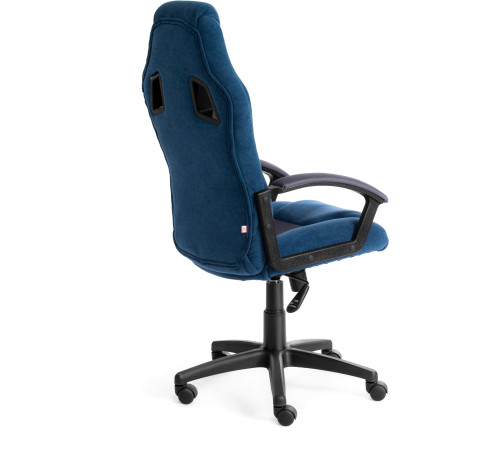 Кресло TetChair Driver флок/ткань, синий/серый
