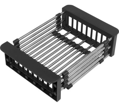 Кухонная мойка Basic CL DS Decor 45x50 черный, коландер, дозатор