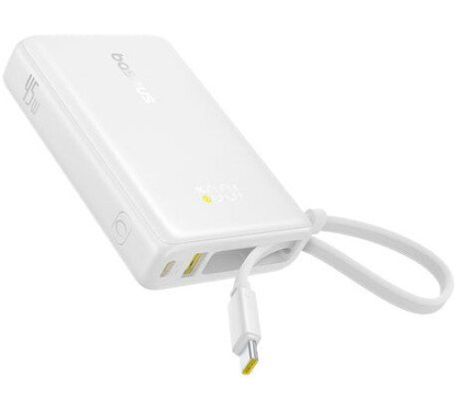 Внешний аккумулятор Baseus Picogo PPPG-1W45C Digital Display Power Bank 45W 10000mAh белый