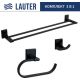Набор аксессуаров для ванной Lauter 21SH8392 + 21SH8302 + 21SH8322 Matt Black, 3 предмета