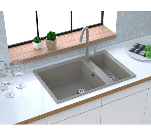 Кухонная мойка GranFest GF-LV-760K серый