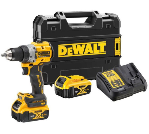 Ударная дрель-шуруповерт DeWalt DCD805P2T с 2-мя АКБ, кейс