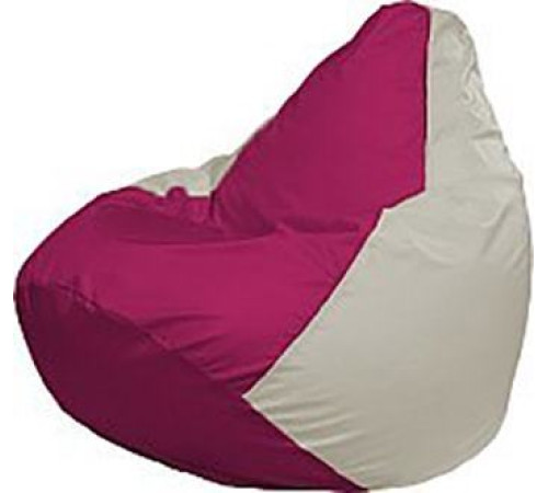 Кресло-мешок Flagman Груша Мини Г0.1-382 фуксия/белый
