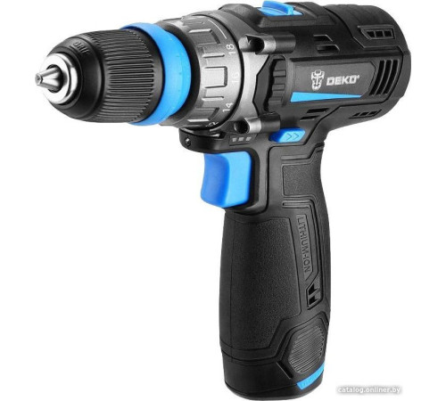 Дрель-шуруповерт Deko DKCD12V PRO 083-1004 с 2-мя АКБ 1.5Ач, кейс