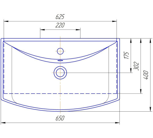 Умывальник Kirovit Стиль 650