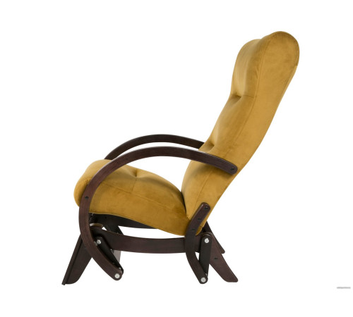 Кресло-качалка Мебелик Мэтисон охра/венге структура
