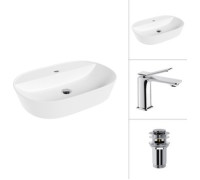 Умывальник Lauter 21460-60 + Allure 21C618С с донным клапаном 21190CH хром