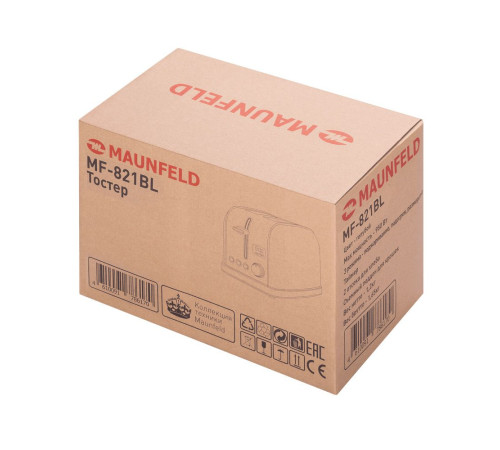 Тостер MAUNFELD MF-821BL