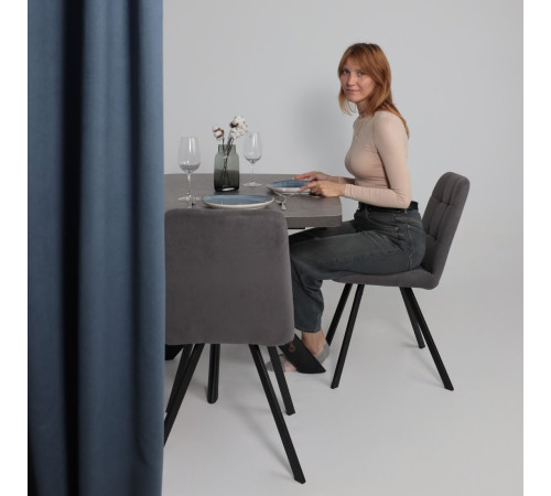 Стул Мамадома Rommy b28 Antracite Lux/черный