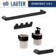 Набор аксессуаров для ванной Lauter 21TS3019 + 21TS3021 + 21TS3009 + 21TS3013 + 21TS3006 Matt Black, 5 предметов
