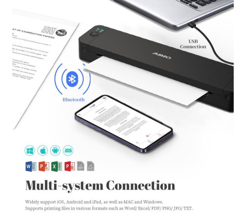 Портативный принтер Aimo P832 A4 Mobile Printer