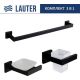 Набор аксессуаров для ванной Lauter 21SH71062 + 21SH71052 + 21SH71012 Matt Black, 3 предмета