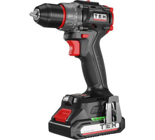 Дрель-шуруповерт TEH TDBL420-2B с 2-мя АКБ, кейс