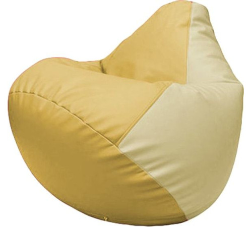 Кресло-мешок Flagman Груша Макси Г2.3-0810 охра/светло-бежевый