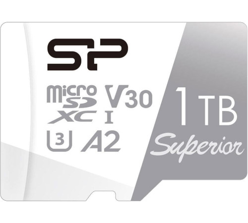 Карта памяти Silicon-Power Superior microSDXC SP001TBSTXDA2V20SP 1TB с адаптером