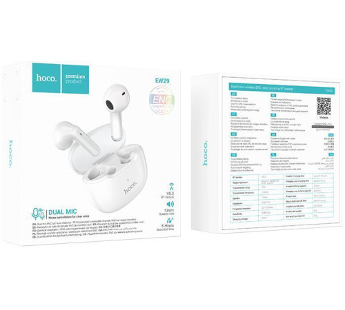 Наушники Hoco EW29 белый